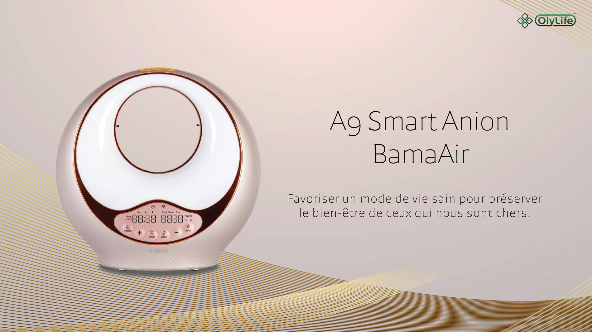 Air pur et Anti-Moustiques avec l'Appareil A9 Smart Anion BamaAir